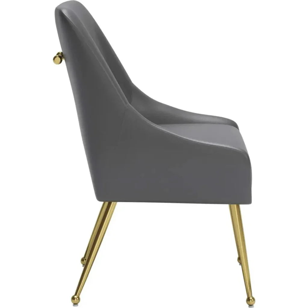 Maxine Performance Fabric Armless Dining Chair