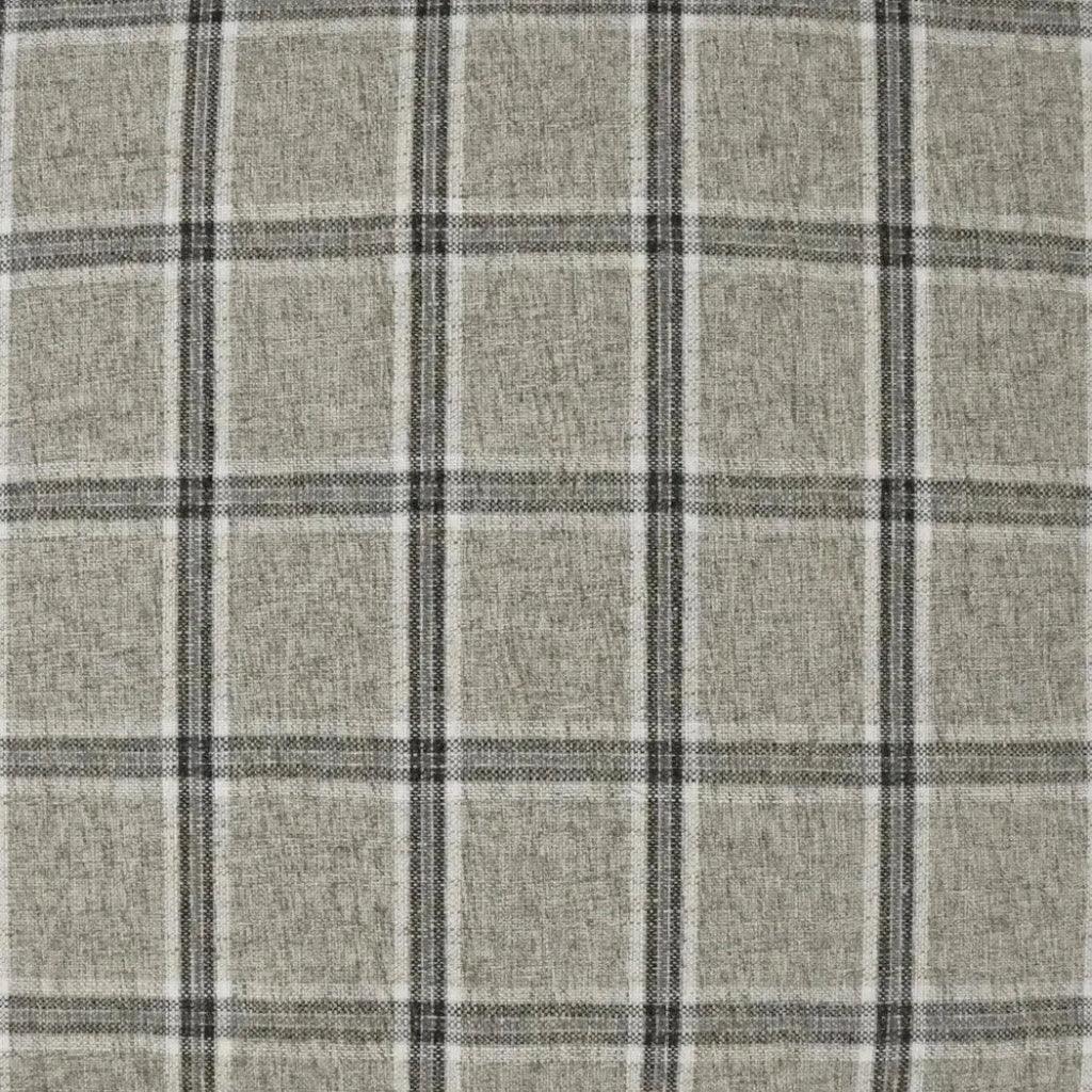 Mayfair Zinc Plaid Check Grey Large Throw Pillow Insert