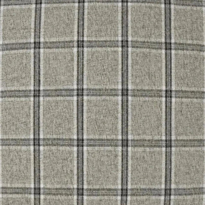Mayfair Zinc Plaid Check Grey Large Throw Pillow Insert