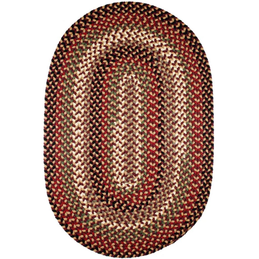 Mayflower Braided Oval Reversible Area Rugs