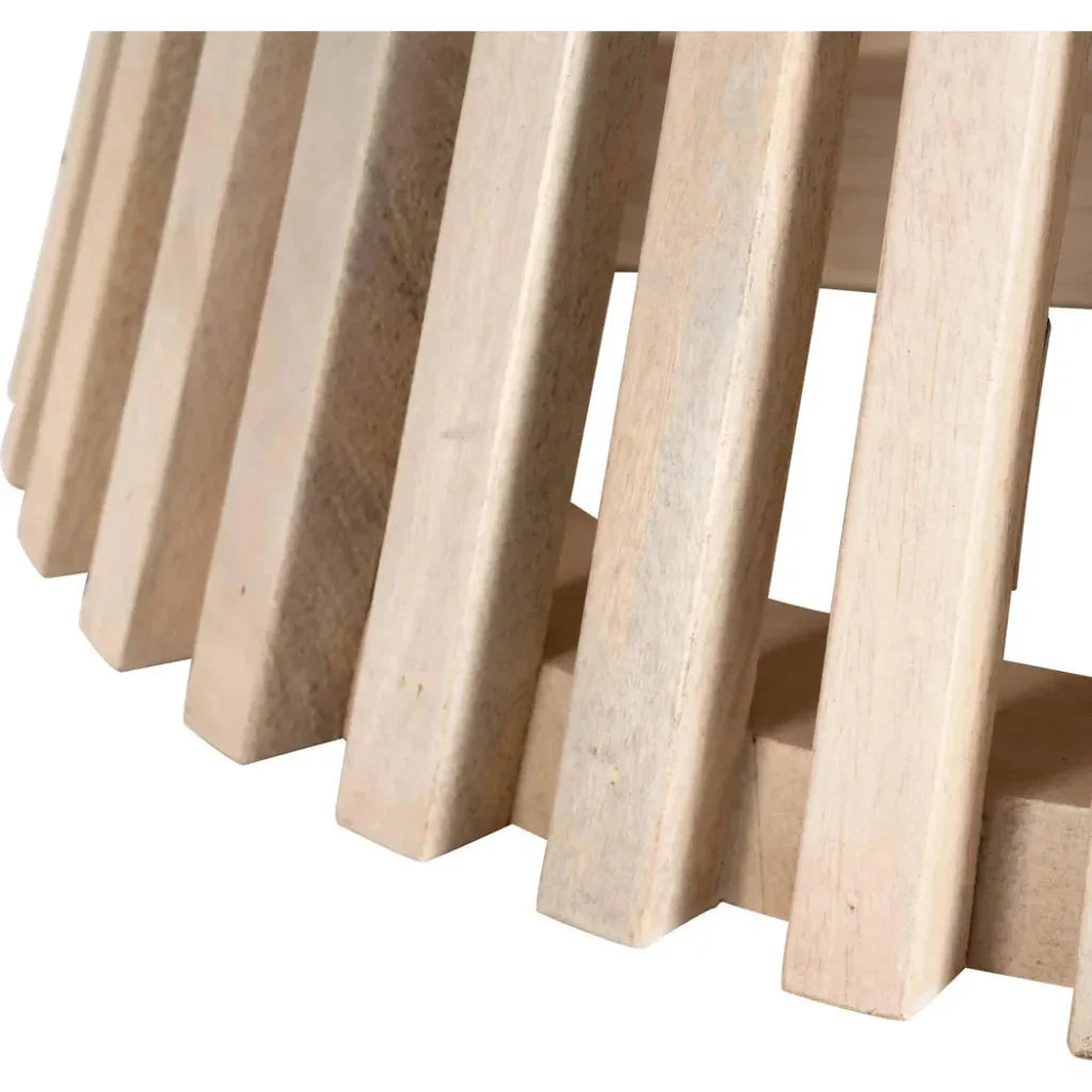 Mazara Coffee Table White & Natural