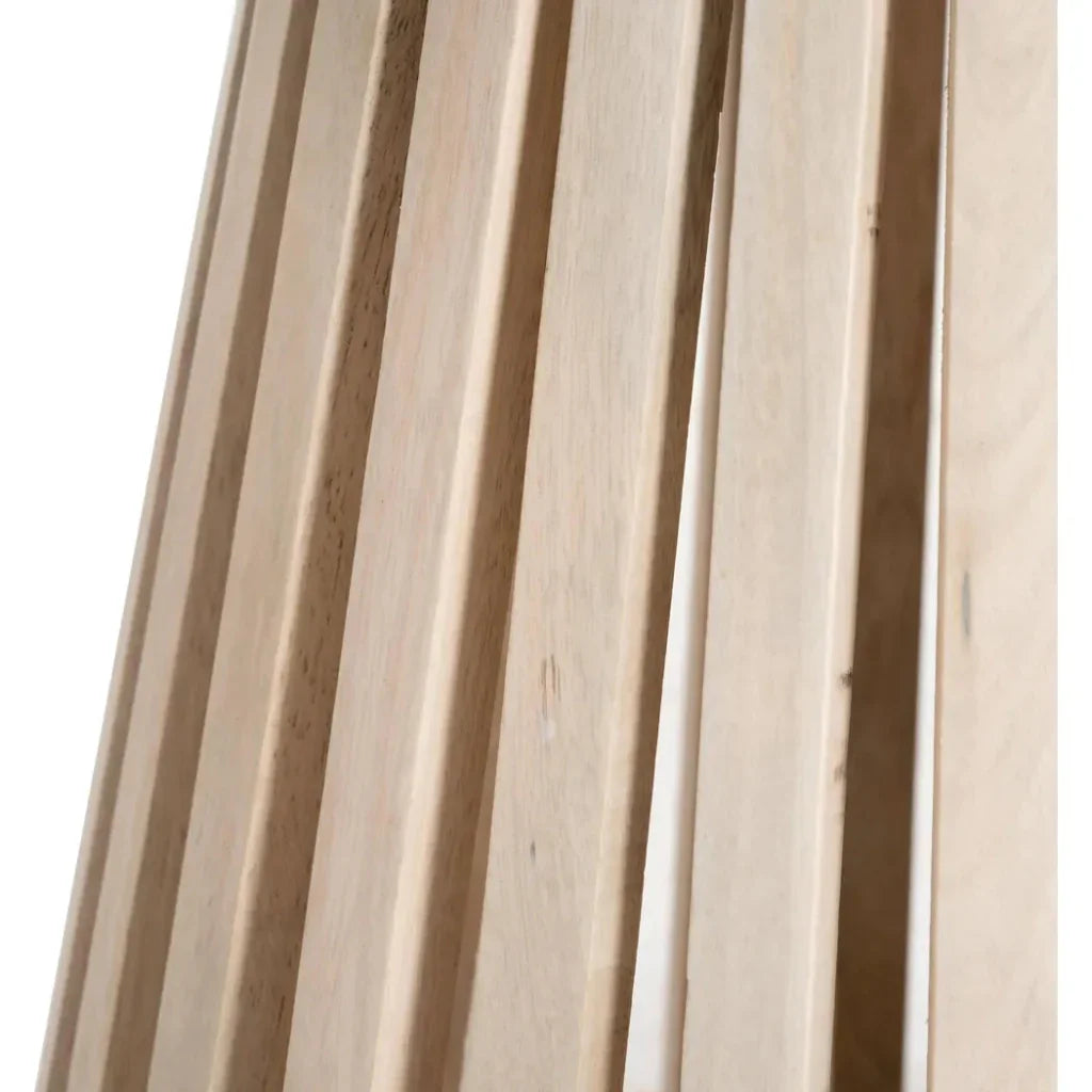 Mazara Side Table White & Natural