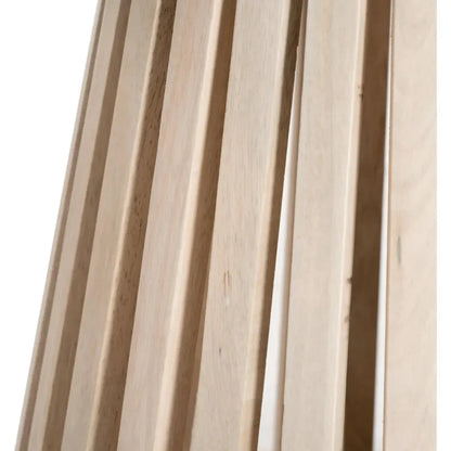 Mazara Side Table White & Natural