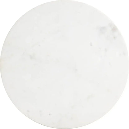 Mazara Side Table White & Natural