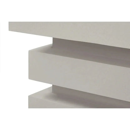 Meditation Square White Outdoor Coffee Table