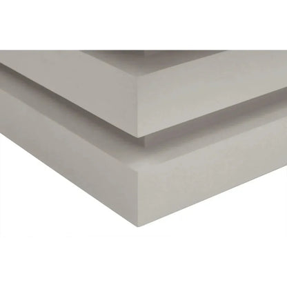 Meditation Square White Outdoor Coffee Table