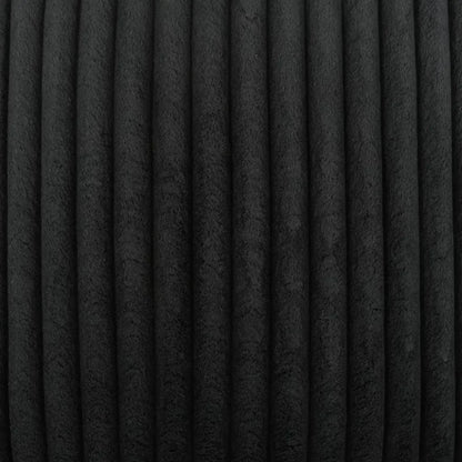 Megga Jet Black Throw Pillow With Insert