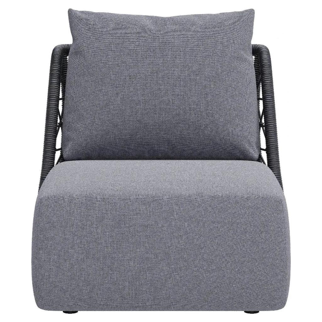 Mekan Gray Armless Accent Chair