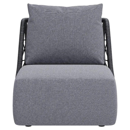 Mekan Gray Armless Accent Chair