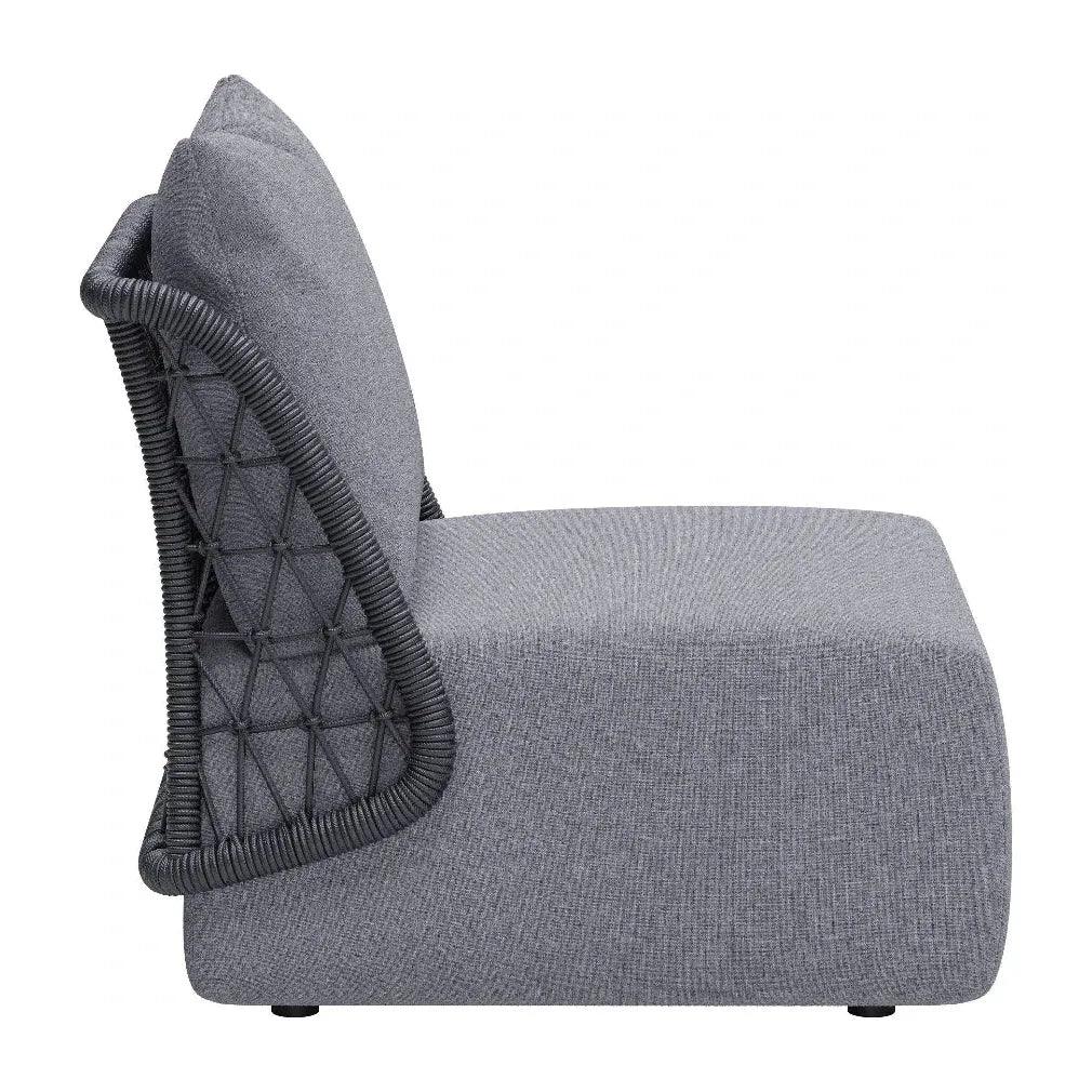 Mekan Gray Armless Accent Chair