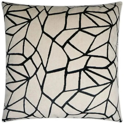 Melawi Abstract Black Large Throw Pillow Insert
