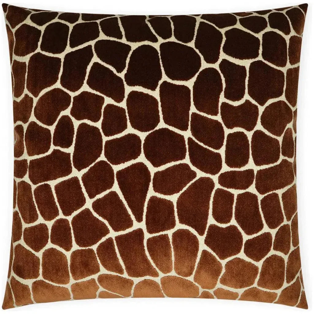 Melman Rust Animal Copper Large Throw Pillow Insert