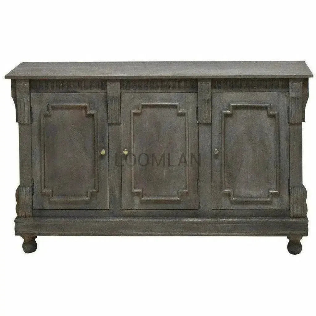 Melveryn Three Doors Grey Sideboard