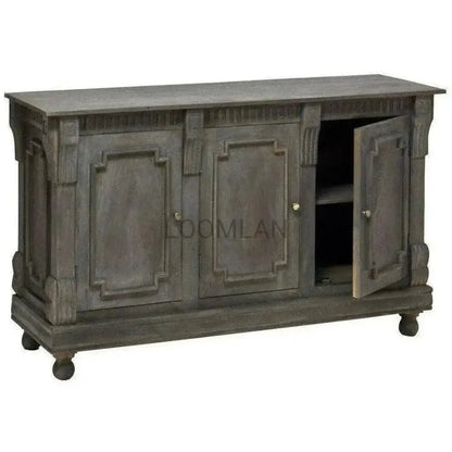 Melveryn Three Doors Grey Sideboard