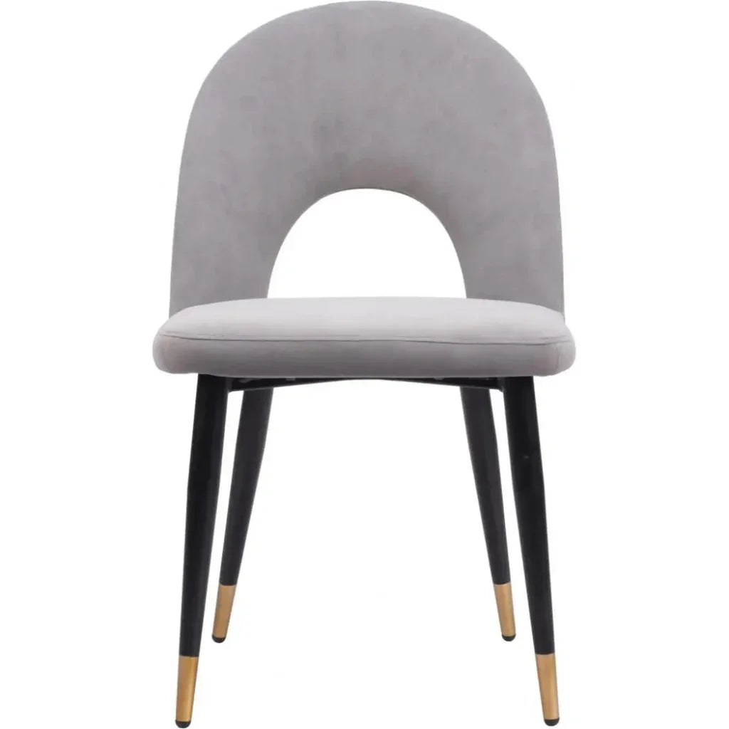 Menlo Velvet Armless Dining Chair 2PC