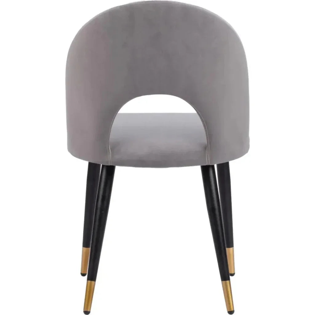 Menlo Velvet Armless Dining Chair 2PC