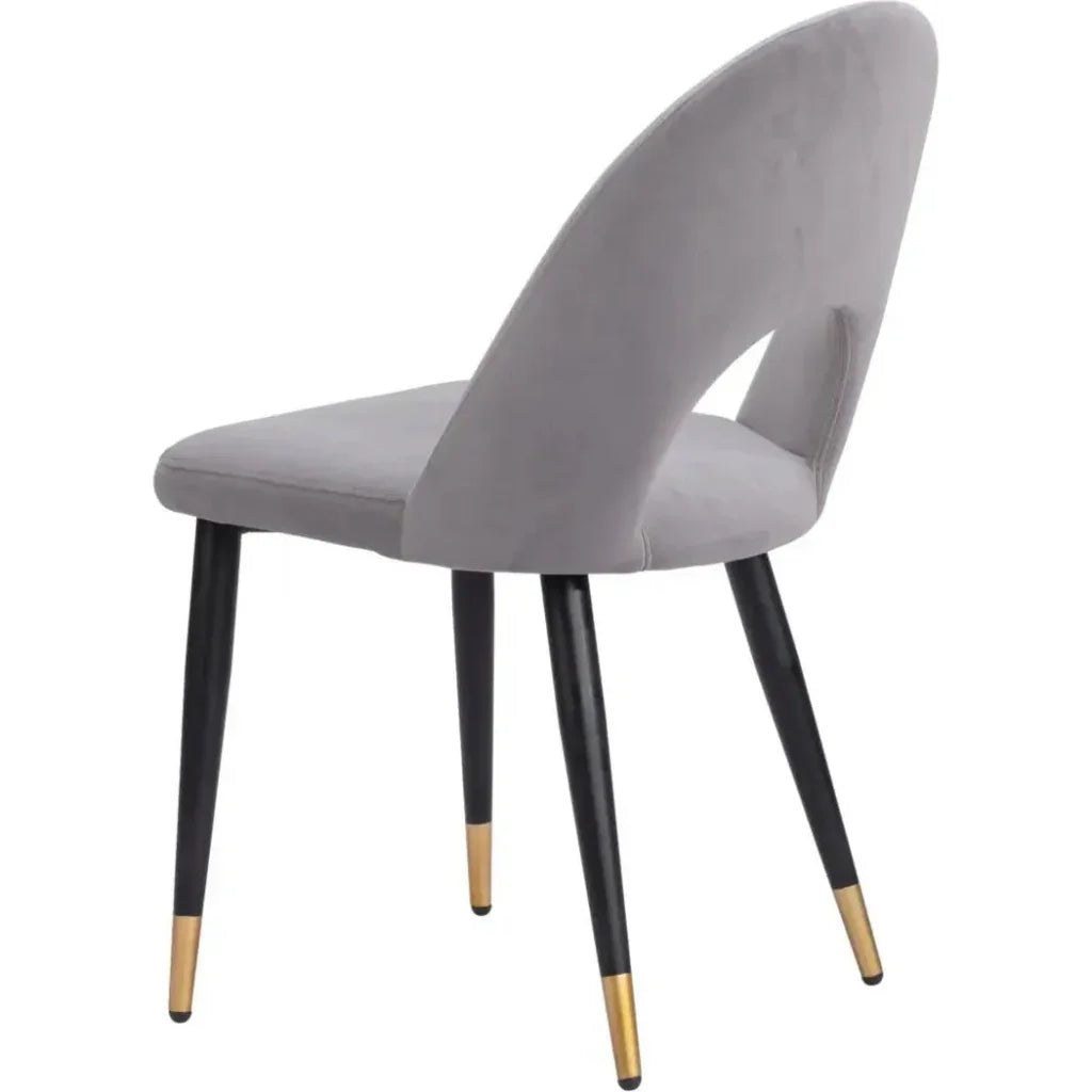 Menlo Velvet Armless Dining Chair 2PC