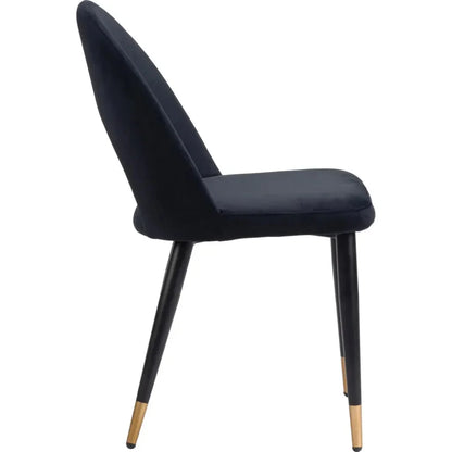 Menlo Velvet Armless Dining Chair 2PC