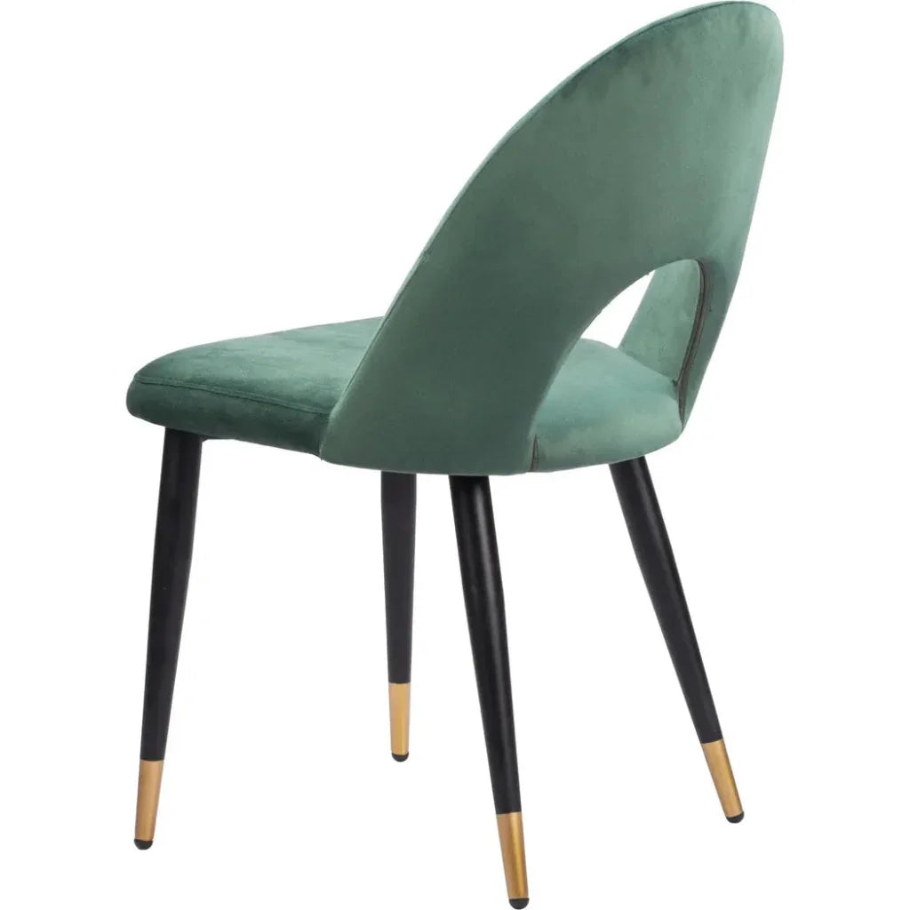 Menlo Velvet Armless Dining Chair 2PC