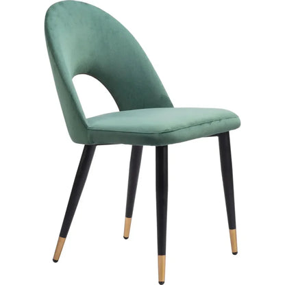 Menlo Velvet Armless Dining Chair 2PC