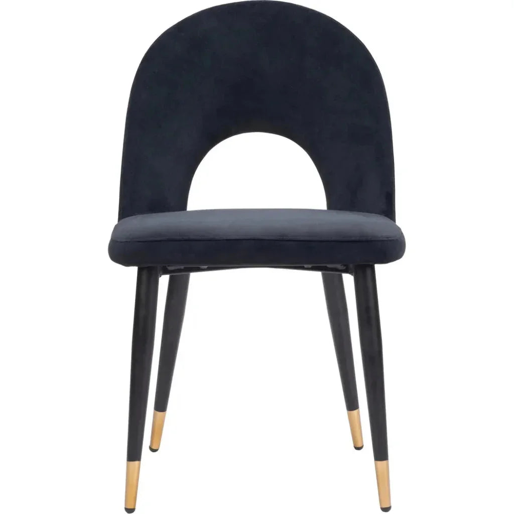 Menlo Velvet Armless Dining Chair 2PC