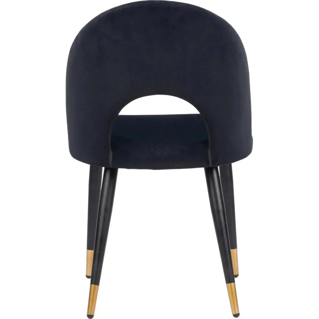 Menlo Velvet Armless Dining Chair 2PC