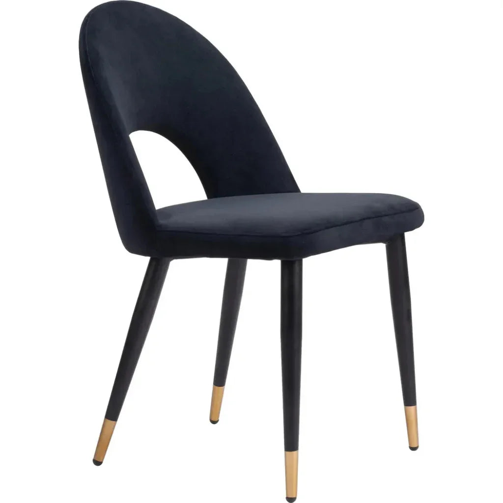 Menlo Velvet Armless Dining Chair 2PC