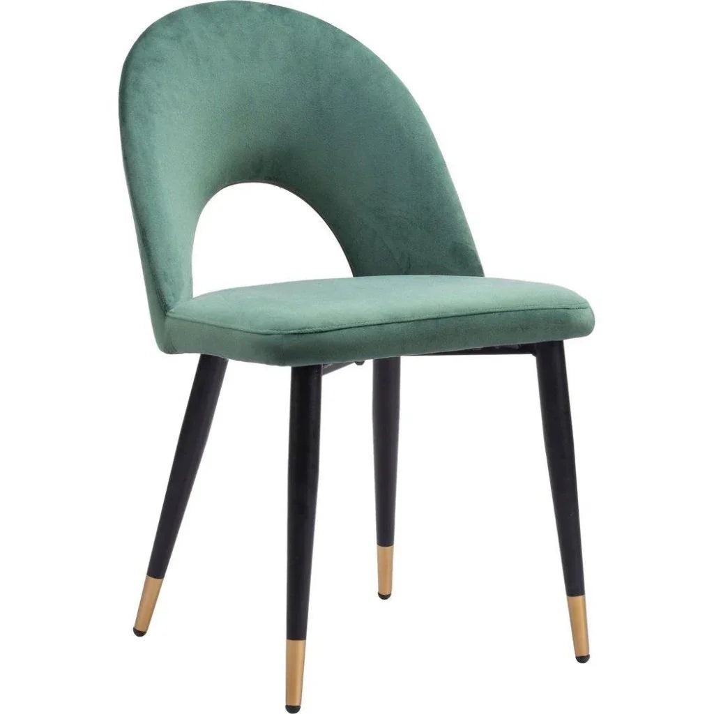 Menlo Velvet Armless Dining Chair 2PC