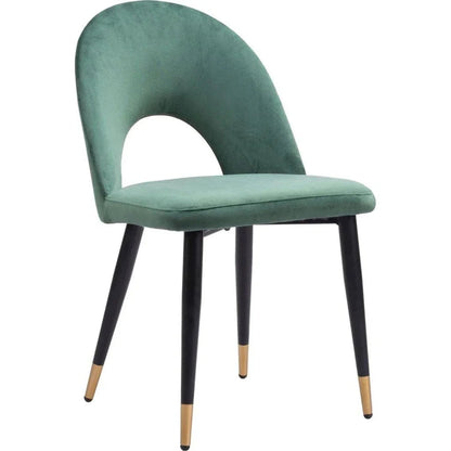 Menlo Velvet Armless Dining Chair 2PC