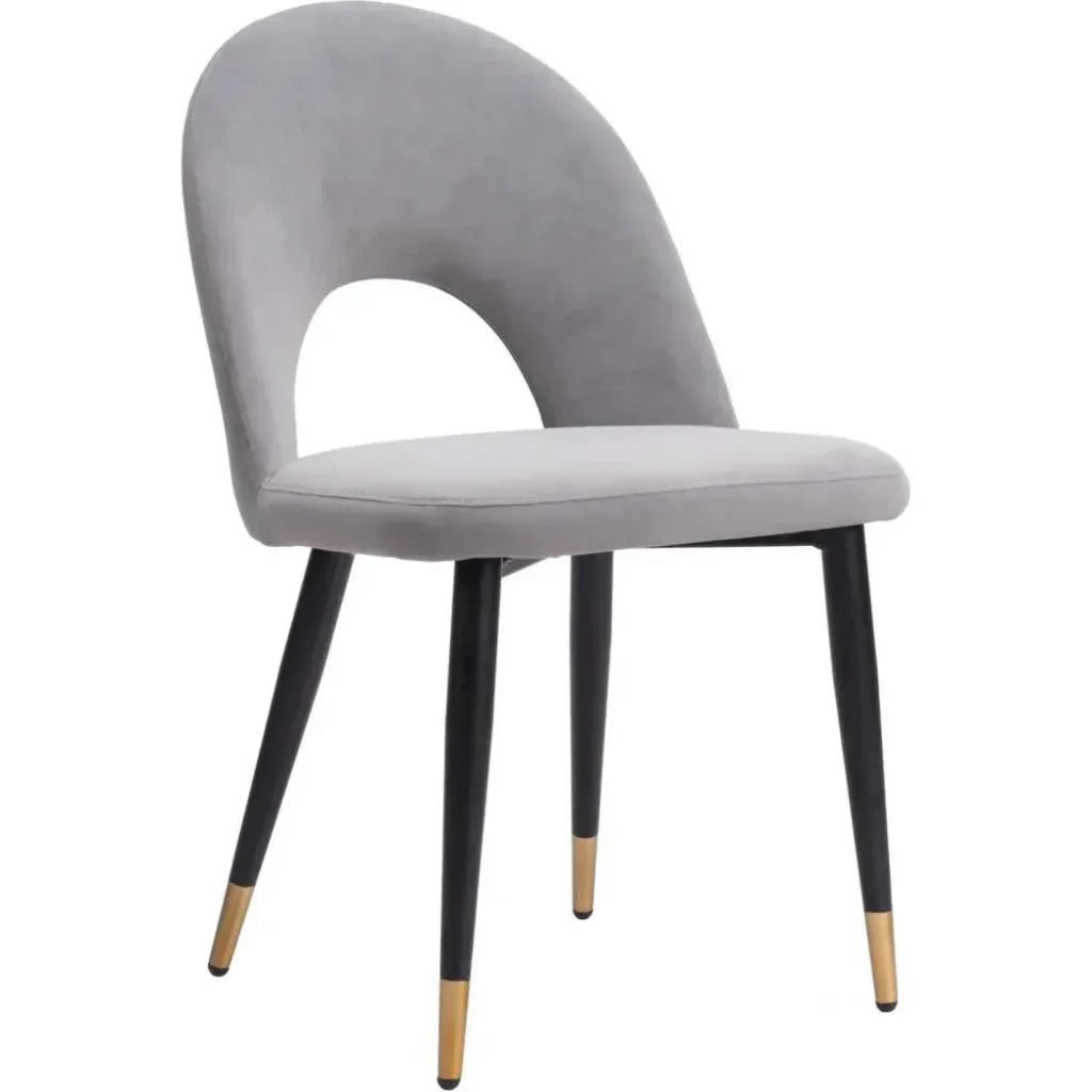 Menlo Velvet Armless Dining Chair 2PC