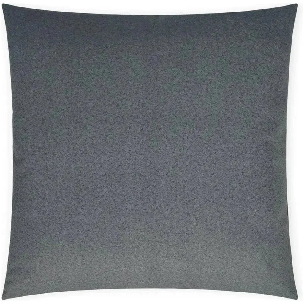 Merino Flannel Solid Grey Large Throw Pillow Insert