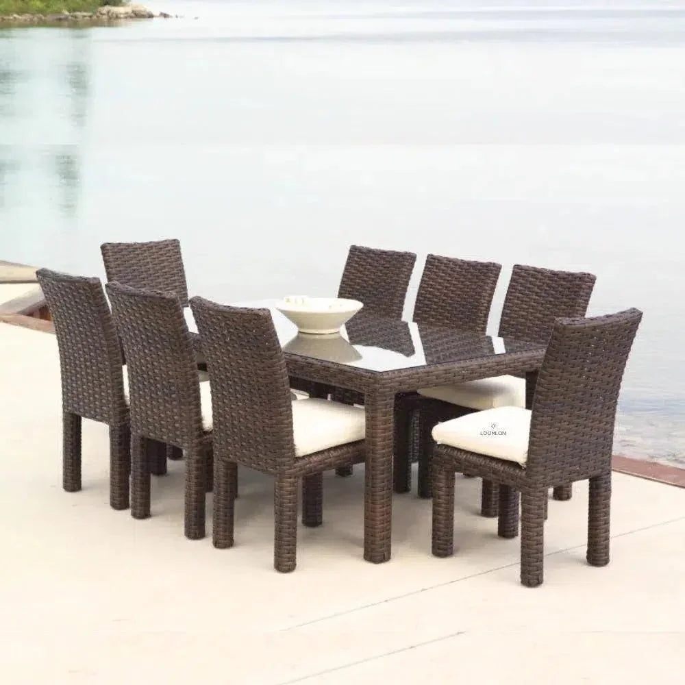 Mesa 72" Rectangular Umbrella Dining Table
