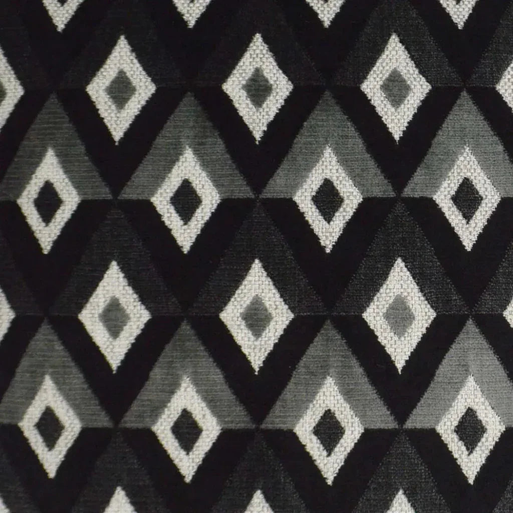 Meta Ebony Black Throw Pillow With Insert