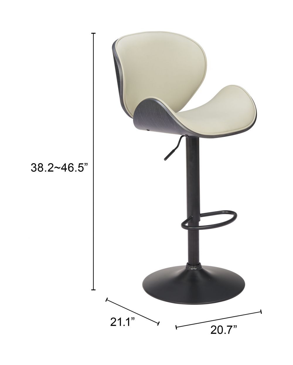 Meyane Faux Leather Barstool