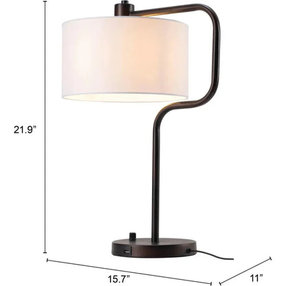 Middlemist Table Lamp White
