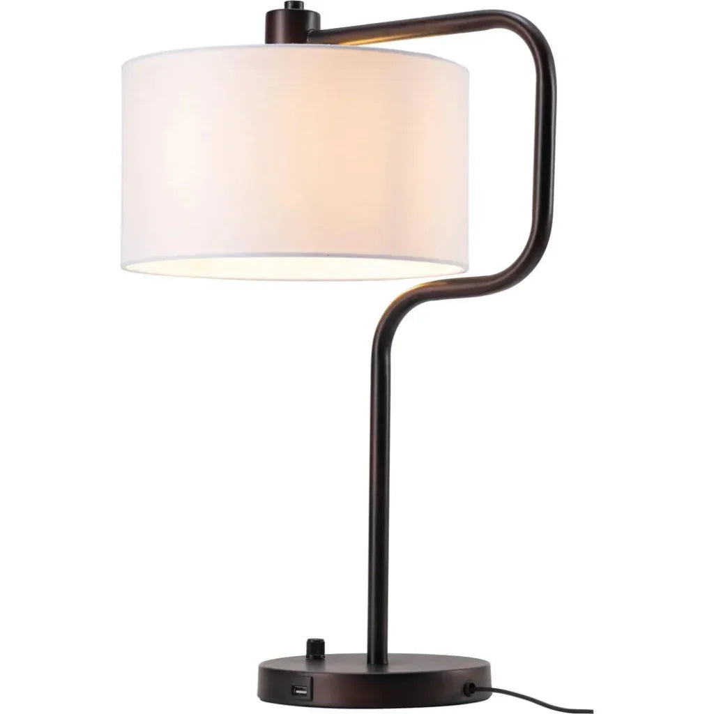 Middlemist Table Lamp White