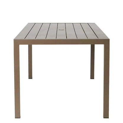 Milan 87" Rectangular Umbrella Dining Table Made USA