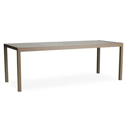 Milan 87" Rectangular Umbrella Dining Table Made USA