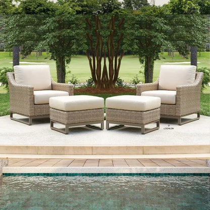 Milan Outdoor Sunbrella Replacement Cushion For Ottoman