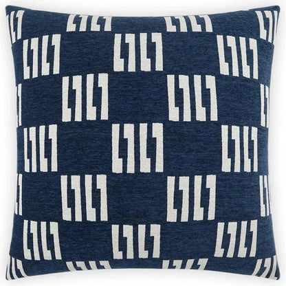 Milo Navy Blue Throw Pillow With Insert