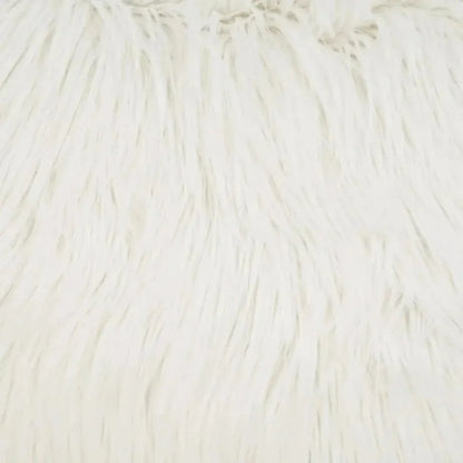 Minelli Faux Fur White Large Throw Pillow Insert