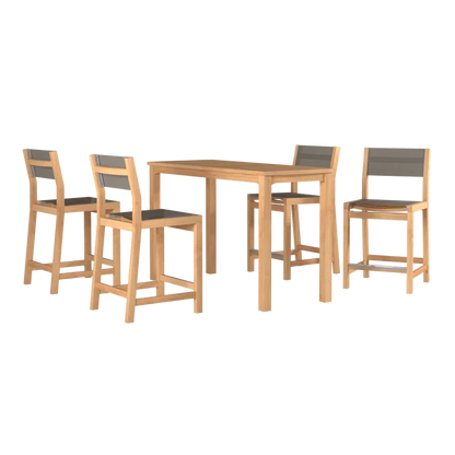 Mirador Teak Patio Rectangular Counter Height Table