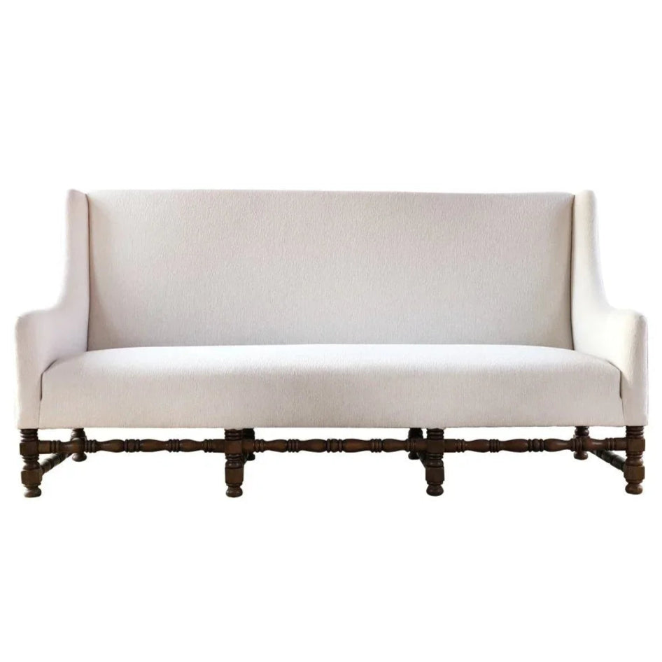 Mission White Performance Fabric Sofa