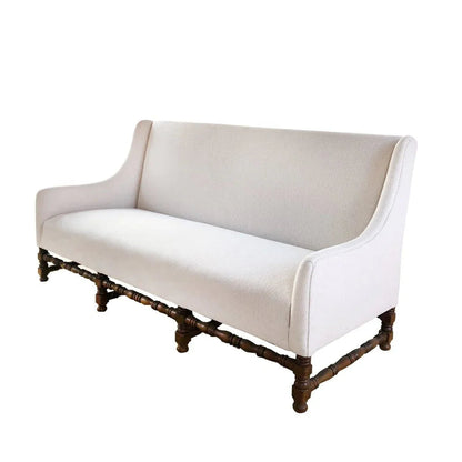 Mission White Performance Fabric Sofa