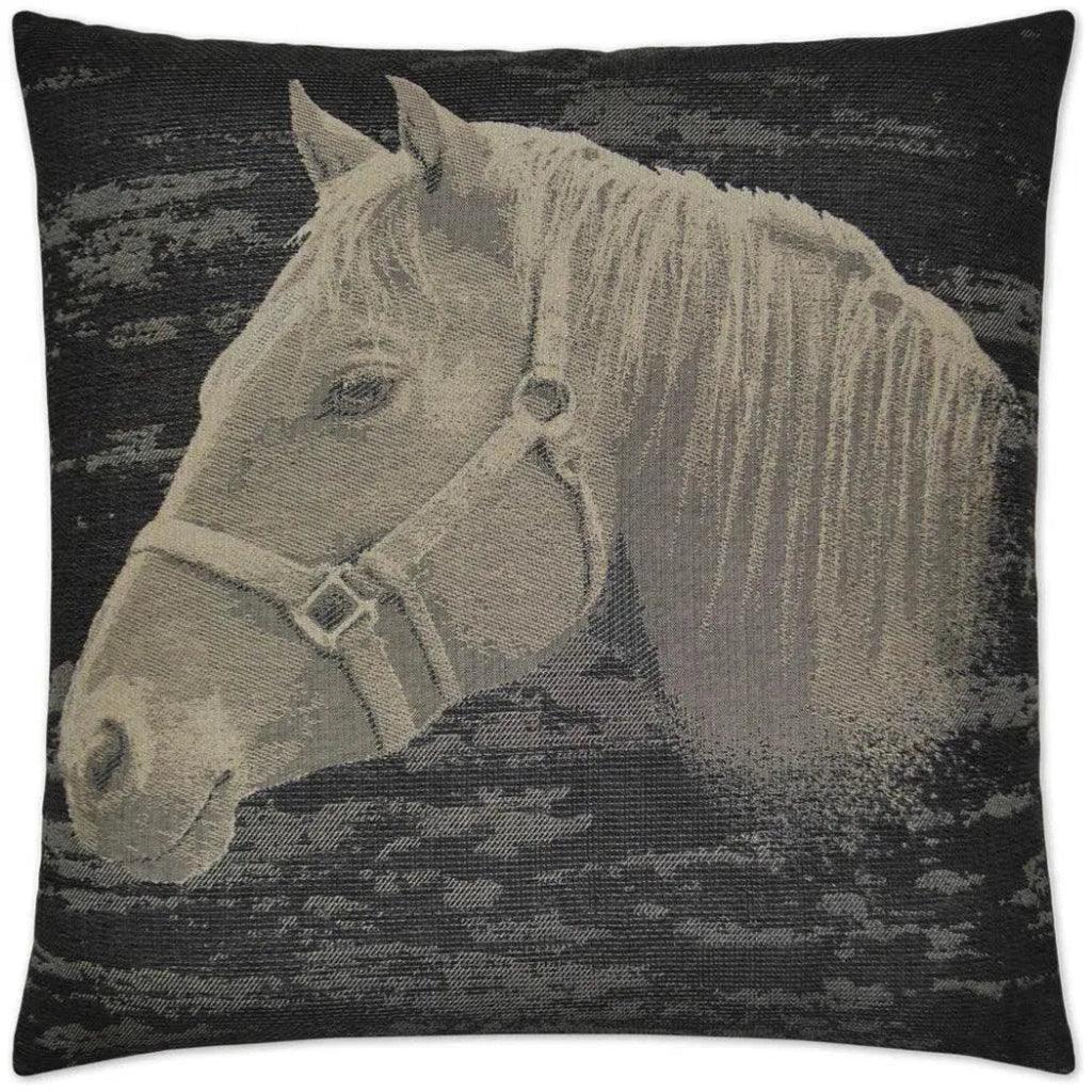 Mister Ed Black Throw Pillow With Insert