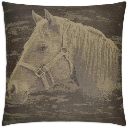 Mister Ed Brown Throw Pillow With Insert