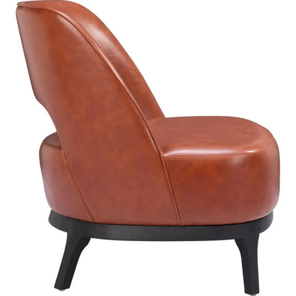 Mistley Steel & Wood Brown Accent Chair