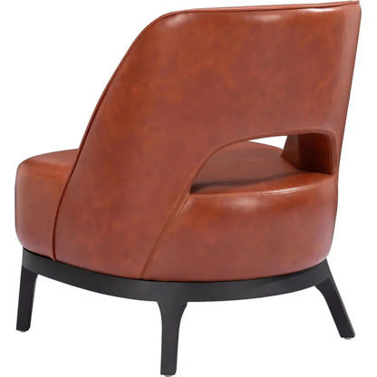 Mistley Steel & Wood Brown Accent Chair