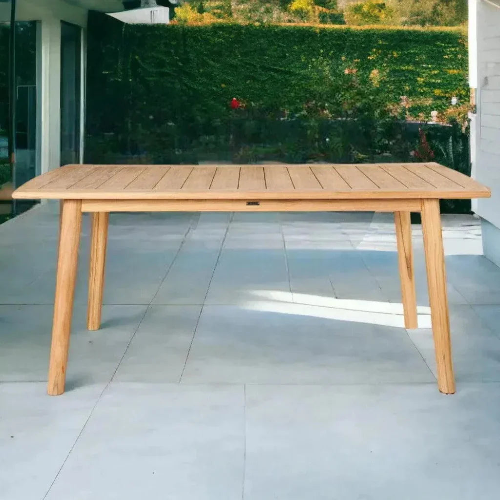 Modurn Teak Rectangular Outdoor Dining Table