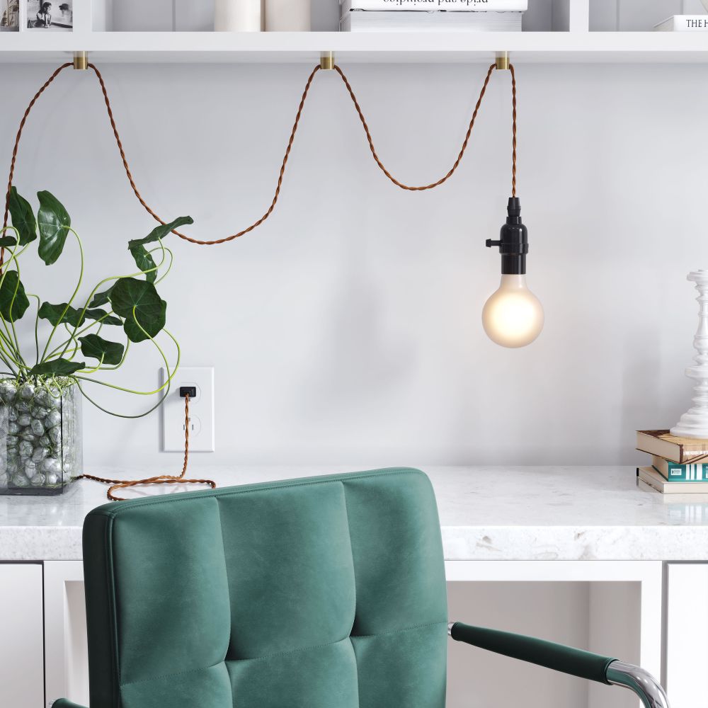 Molly Steel Black Ceiling Lamp